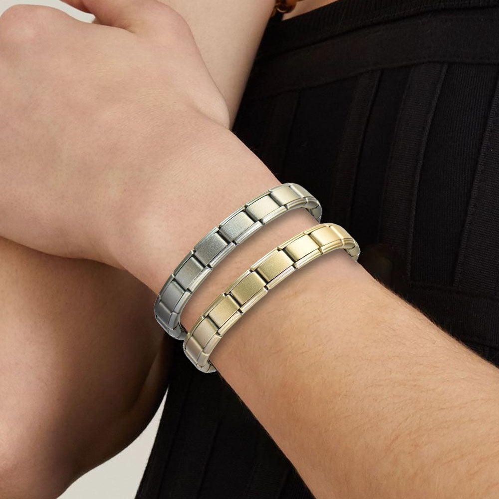 Personalized Italian Charms Bracelet, DIY Polished Italy Charms