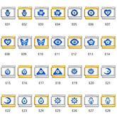 Blue Series Italian Charms