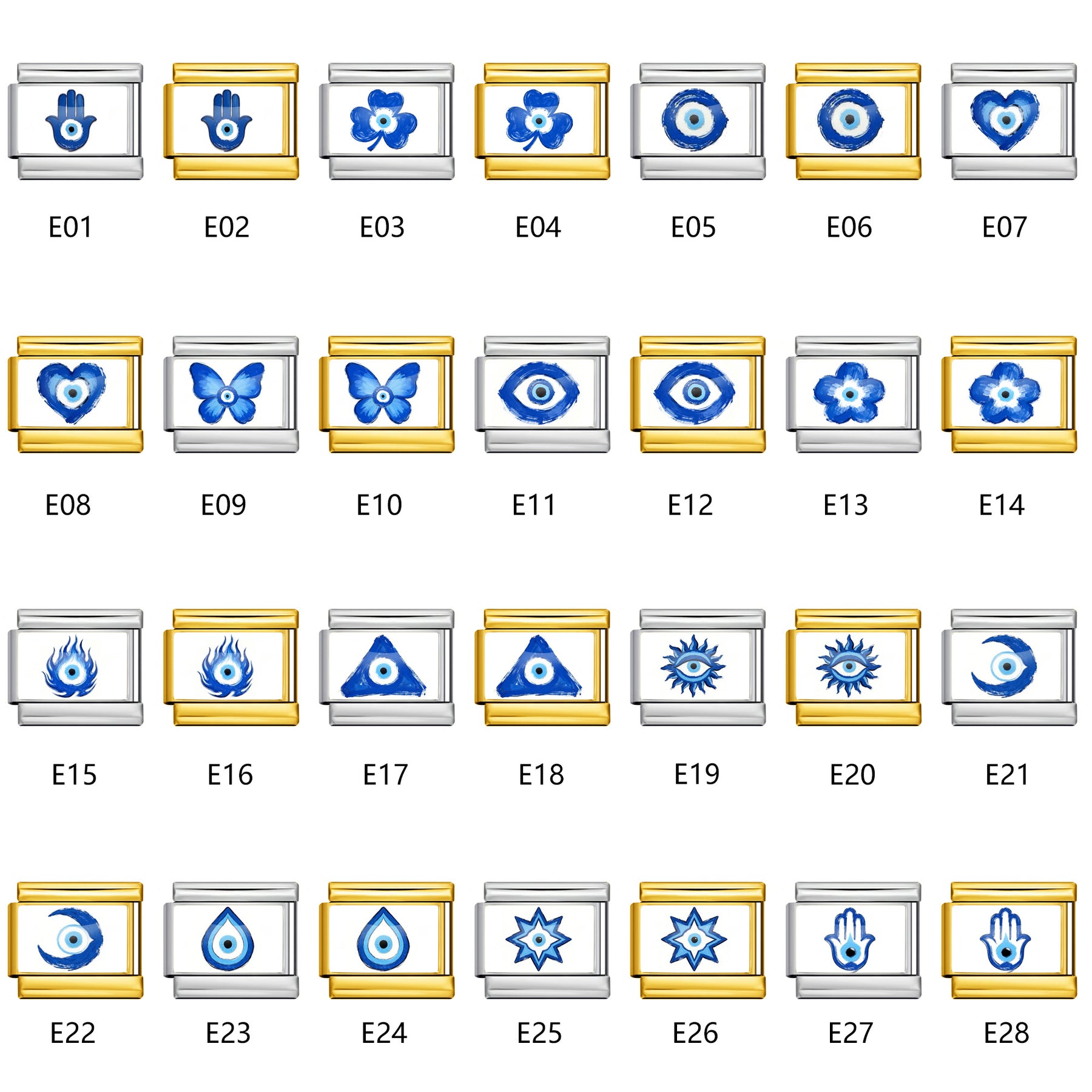 Blue Series Italian Charms