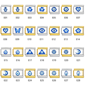 Blue Series Italian Charms