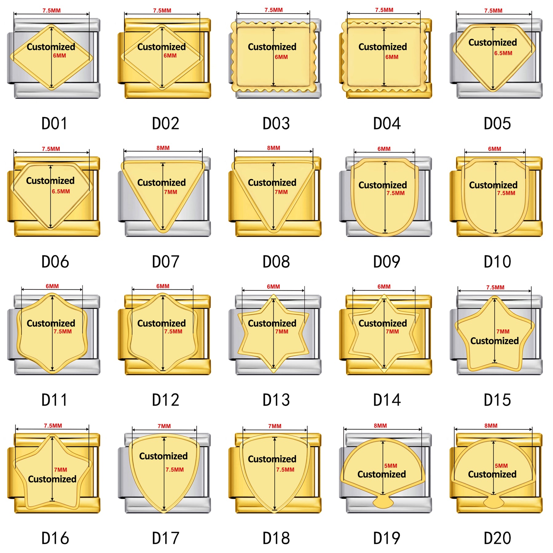 Gold Personalized Customization