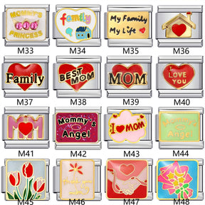 Family & Mom Italian Modular Charms