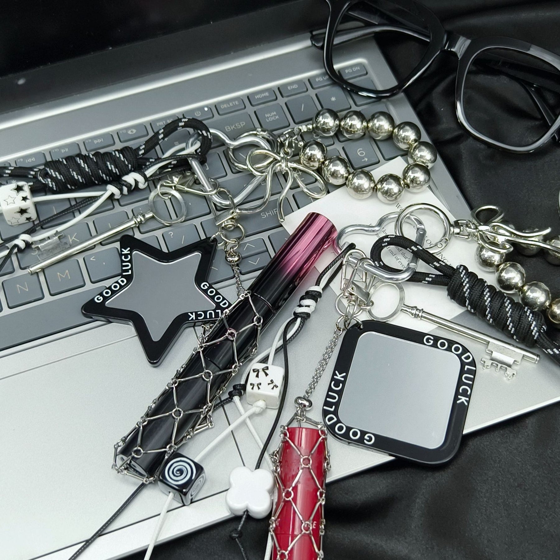 Celestial Charm Keychain | Y2K Grunge Aesthetic Accessory