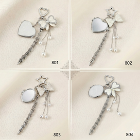 Butterfly Coquette Lipstick Holder Keychain – Custom Mirror Charm