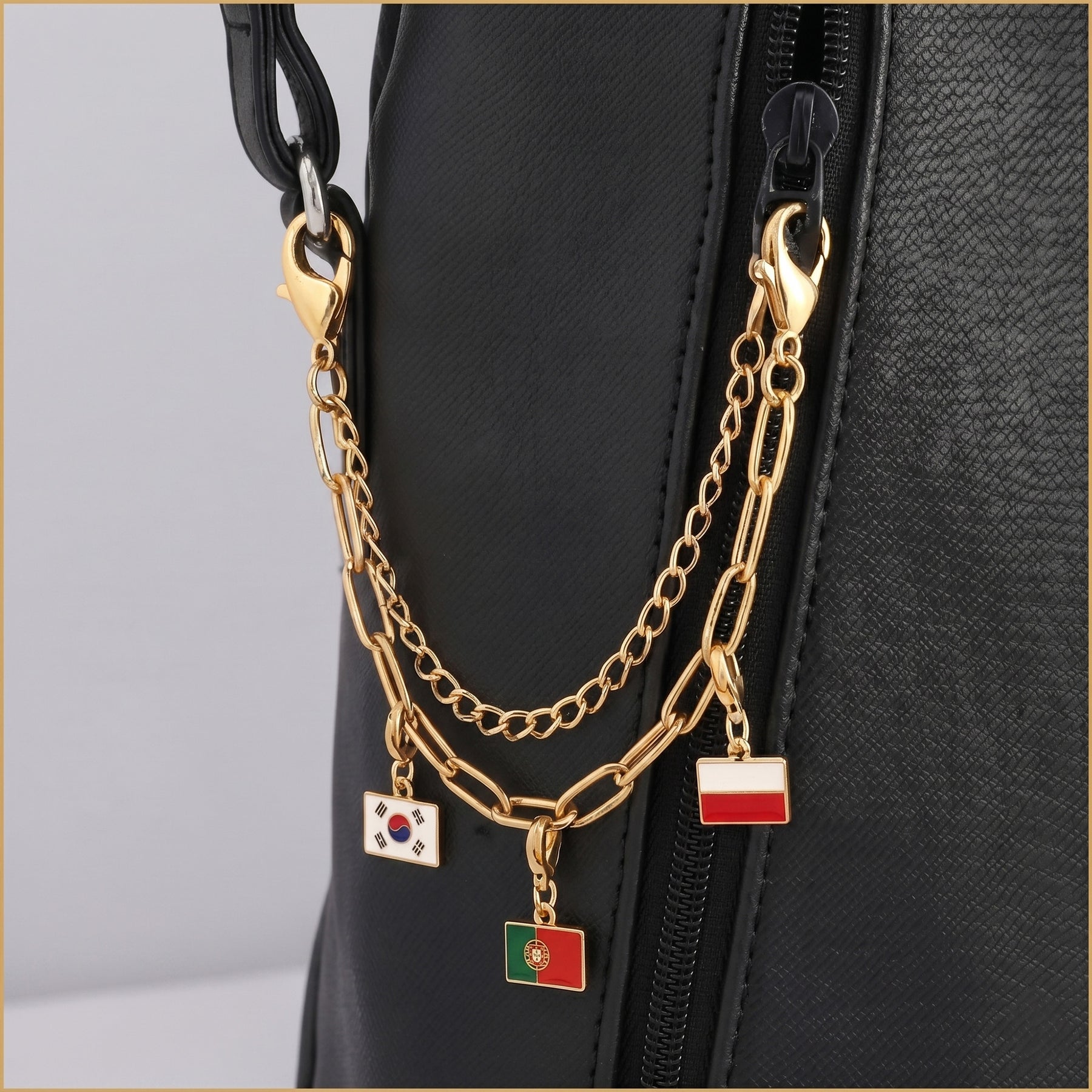 Soccer Fan National Flag Charm Collection - Personalized Jewelry