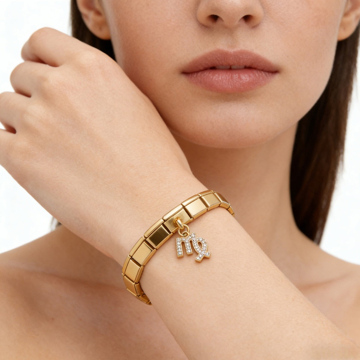 Crystal Zodiac Pendant Italian Modular Charms