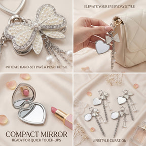 Butterfly Coquette Lipstick Holder Keychain – Custom Mirror Charm