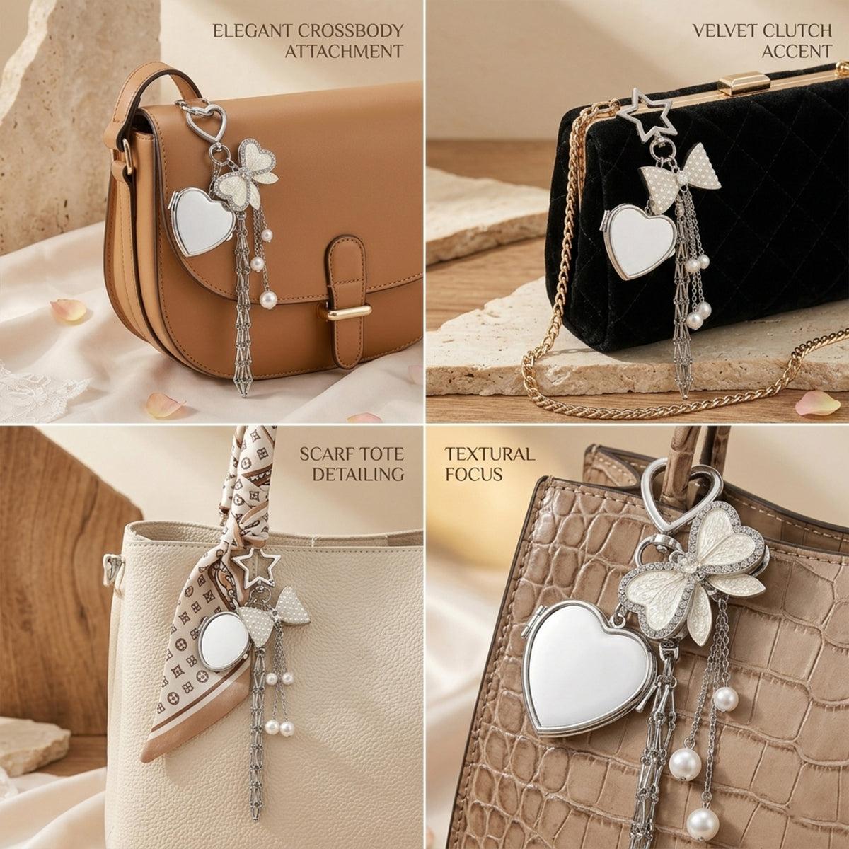 Butterfly Coquette Lipstick Holder Keychain,Custom Mirror Charm