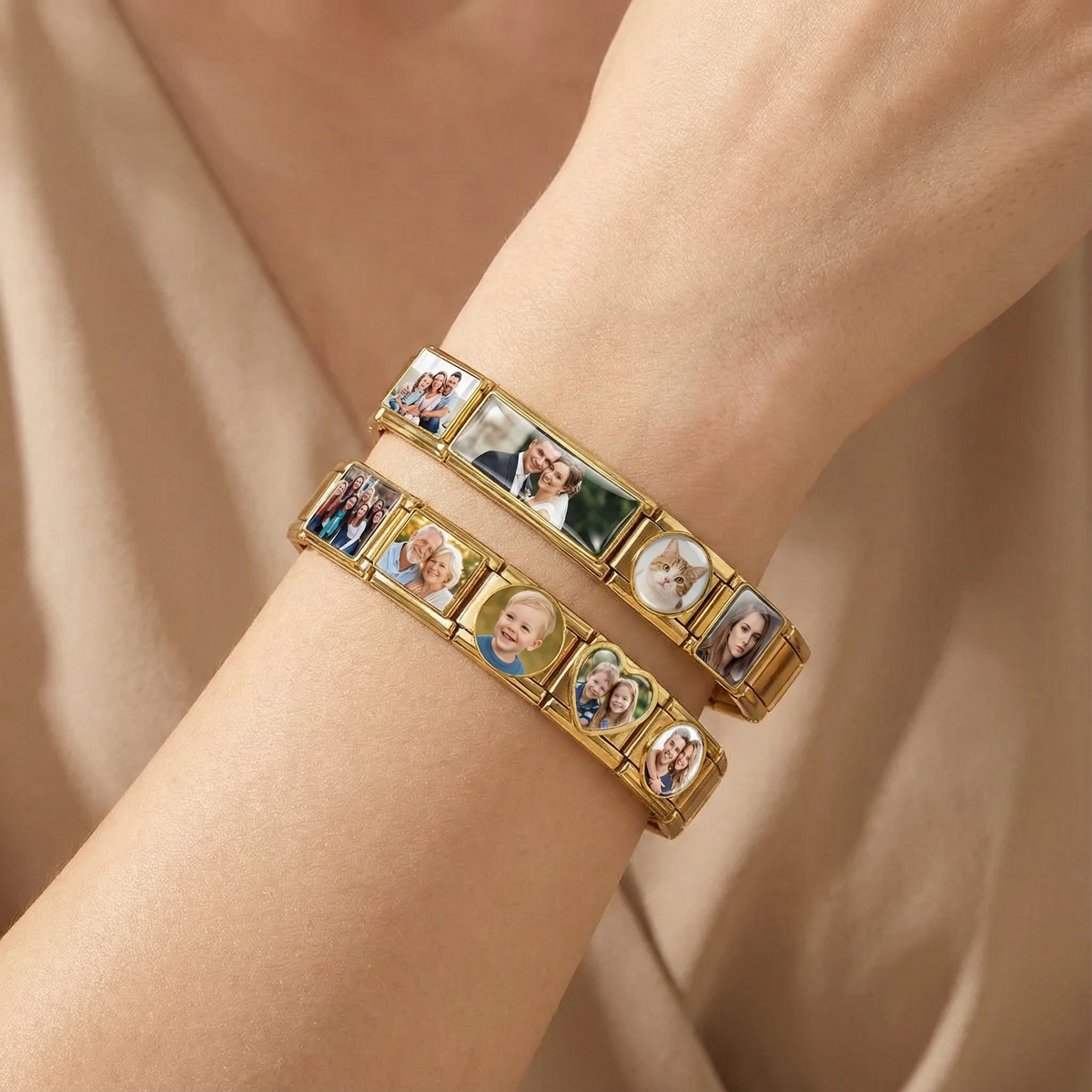 Custom Photo Italy Charms, Personalized Modular Italian Charms, DIY Italian Bracelets