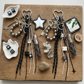 Celestial Charm Keychain | Y2K Grunge Aesthetic Accessory