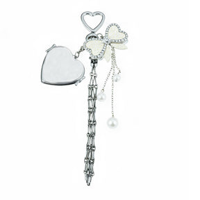 Butterfly Coquette Lipstick Holder Keychain – Custom Mirror Charm