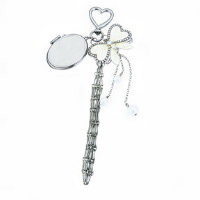Butterfly Coquette Lipstick Holder Keychain – Custom Mirror Charm
