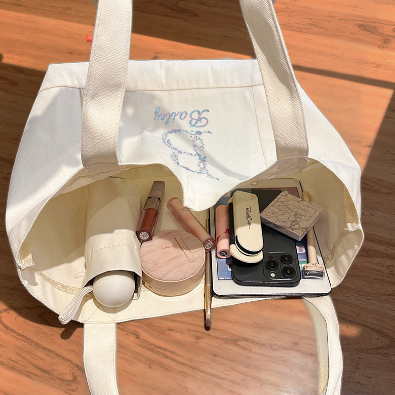 Personalized Embroidered Tote Bag – Custom Name, Initials & Gift Idea