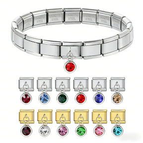 Birthstone Italian Charms