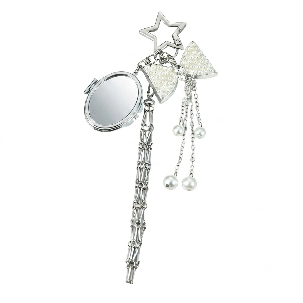 Butterfly Coquette Lipstick Holder Keychain – Custom Mirror Charm