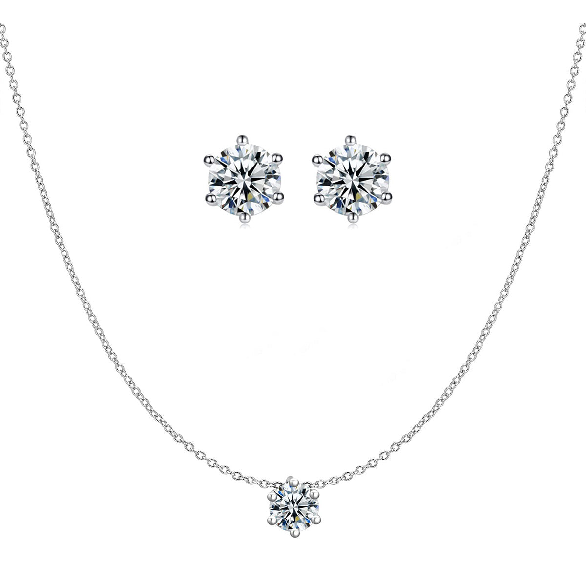 Collier pendentif classique CZ, boucles d'oreilles, ensemble de bijoux pour femmes, mariée, demoiselles d'honneur, fête de mariage