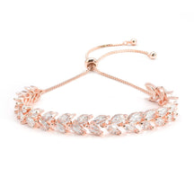 Tennis Bracelet for Women Prom Leaf Wedding Adjustable CZ Bracelet Wedding Jewelry for Women