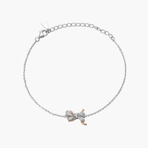 S925 Pure Silver Bow Bracelet