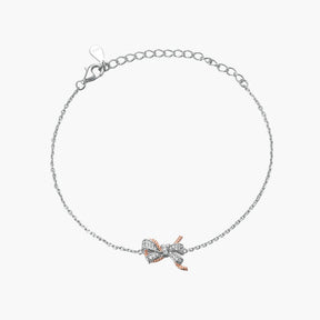 S925 Pure Silver Bow Bracelet