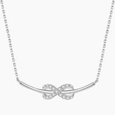 S925 Pure Silver Infinite Love Bow Necklace