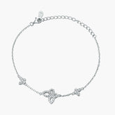 S925 Sterling Silver Butterfly Charm Chain Bracelet