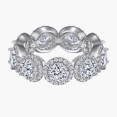 S925 Pure Silver Fashion Full Diamond Ring