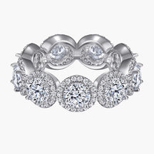 S925 Pure Silver Fashion Full Diamond Ring