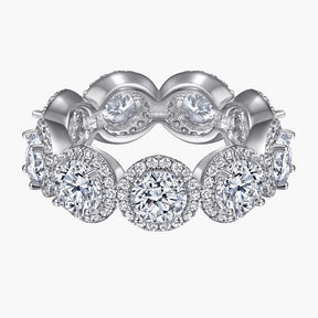 S925 Pure Silver Fashion Full Diamond Ring
