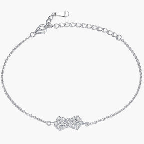 S925 Sterling Silver Simple Bow Fashion Bracelet