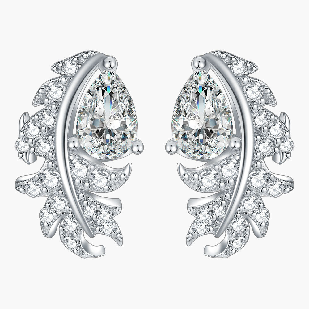 S925 Pure Silver Fashion Water Drop Tassel Earrings
