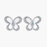 S925 Pure Silver Simple Bow Stud Earrings