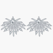 S925 Sterling Silver Full Diamond Fashion Earrings