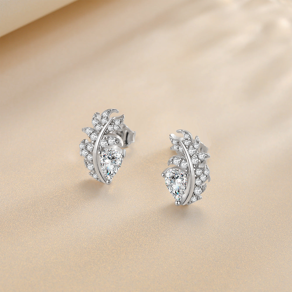 S925 Pure Silver Fashion Water Drop Tassel Earrings