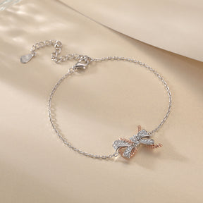 S925 Pure Silver Bow Bracelet