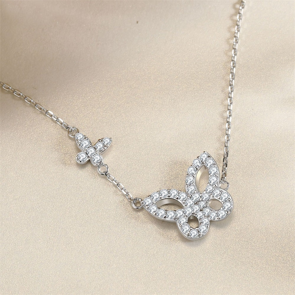 S925 Pure Silver Butterfly Necklace