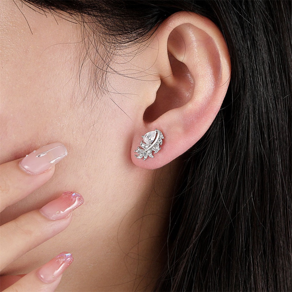 S925 Pure Silver Fashion Water Drop Tassel Earrings