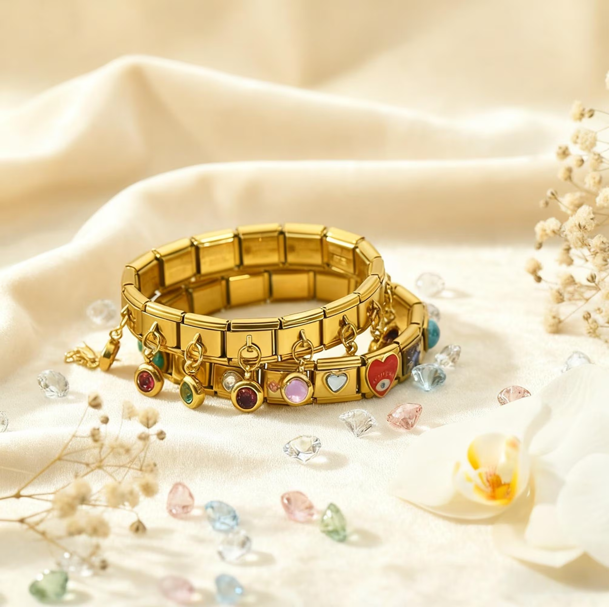 Birthstone Italian Charms