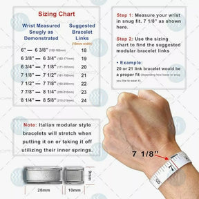 Personalized Italian Charms Bracelet, DIY Polished Italy Charms