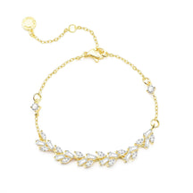 Tennis Bracelet for Women Prom Leaf Wedding Adjustable CZ Bracelet Wedding Jewelry for Women