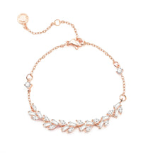 Tennis Bracelet for Women Prom Leaf Wedding Adjustable CZ Bracelet Wedding Jewelry for Women