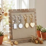 Star Mirror Keychain Gold Bow Bag Charm with Compact Mirror - Image 6