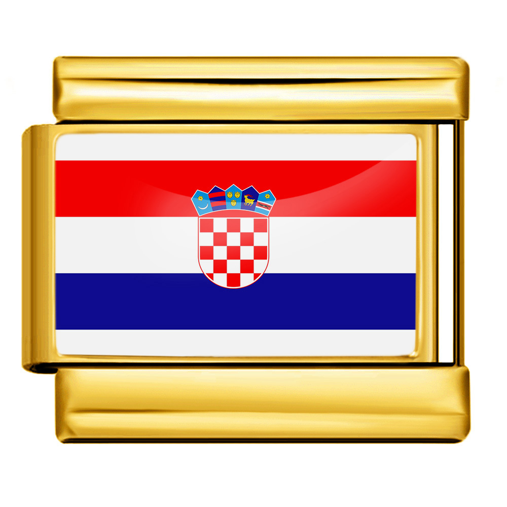 Croatia National Flag Italian Charm Module