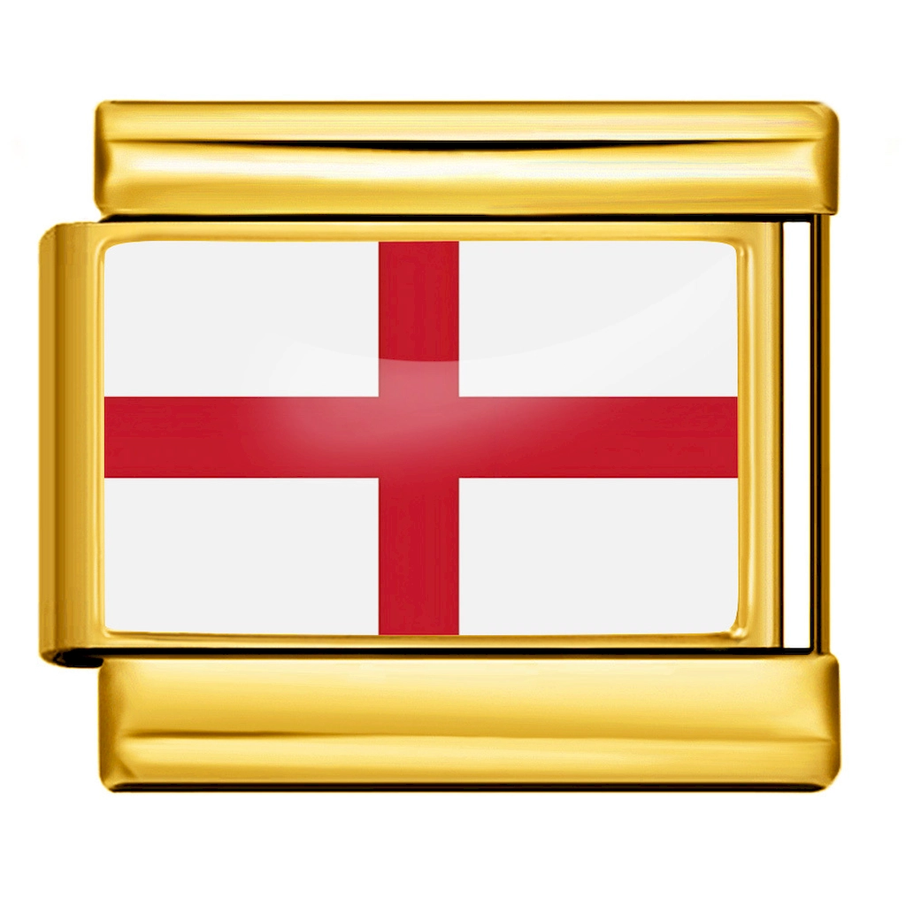 England St. George's Cross Italian Charm Module