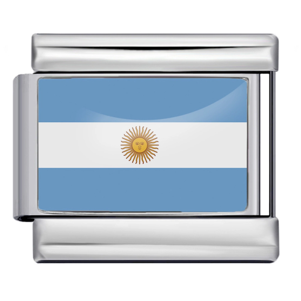 Argentina National Flag Italian Charm Module
