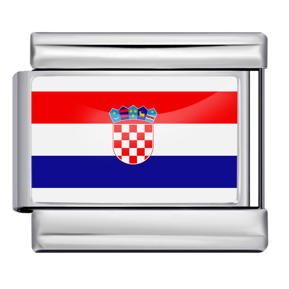 Croatia National Flag Italian Charm Module