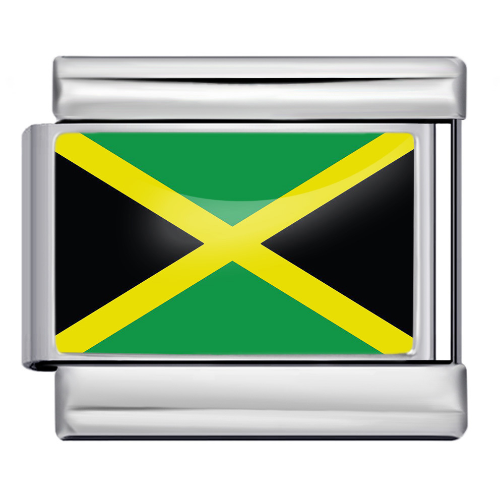 Jamaica National Flag Italian Charm Module