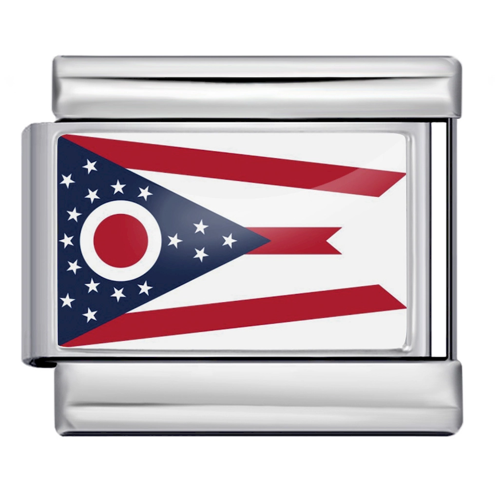 Ohio State Flag Italian Charm Module