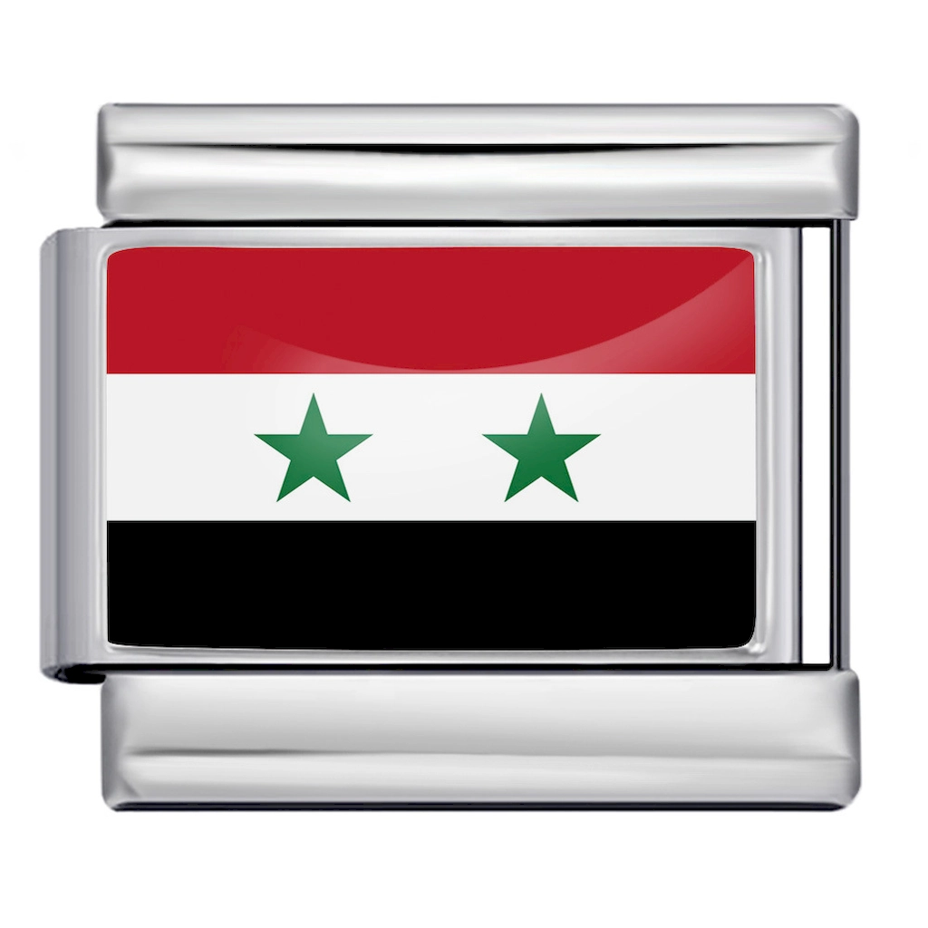 Syria National Flag Italian Charm Module