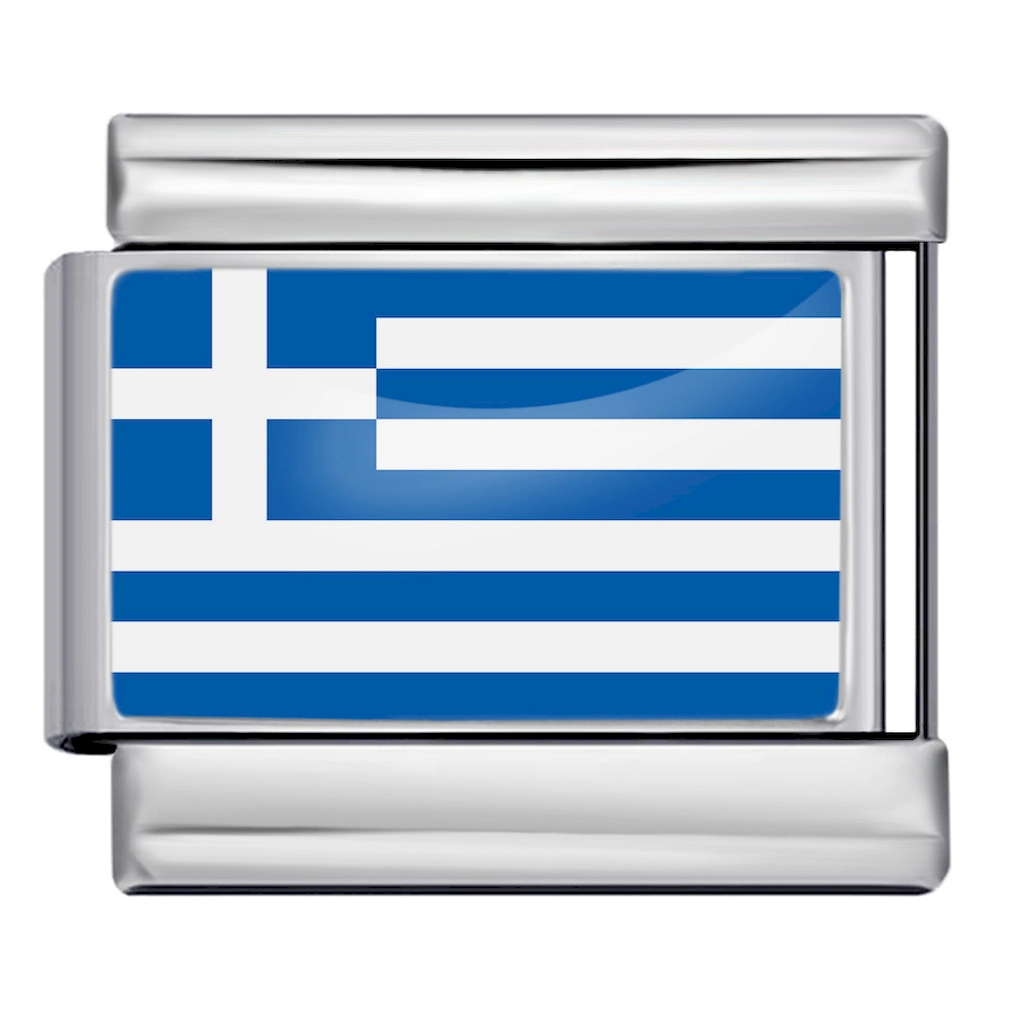 silver-greece-flag-italian-bracelet-module