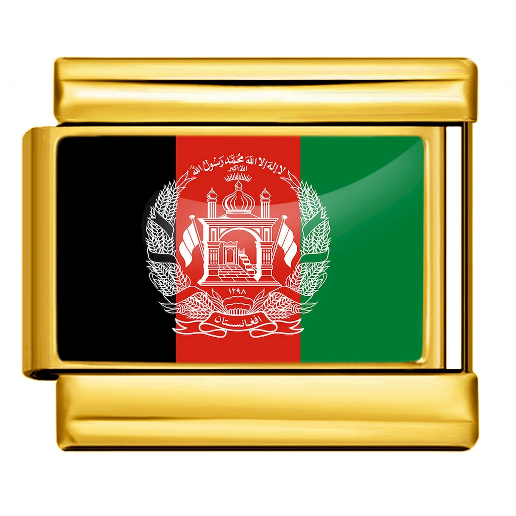 Afghanistan National Flag Italian Charm Module